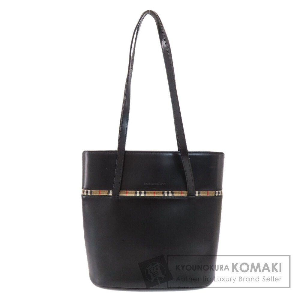 Burberry Logo Tote Bag Leather - Picture 1 of 11